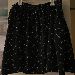 Black Skirt with Arrows